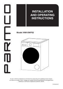 Manual Parmco WM10WF02 Washing Machine