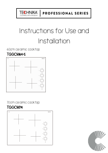 Handleiding Technika TGGCM74 Kookplaat