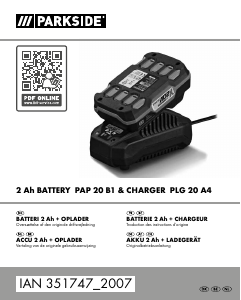 Mode d’emploi Parkside IAN 351747 Chargeur de batterie