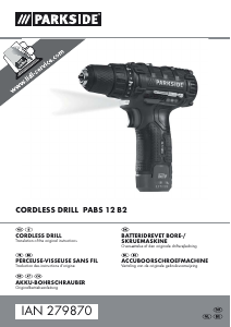 Handleiding Parkside IAN 279870 Schroef-boormachine