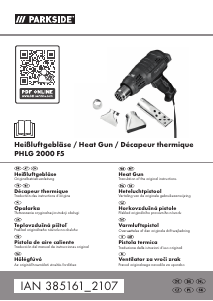 Manual de uso Parkside IAN 385161 Decapador por aire caliente