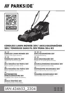 Manual Parkside IAN 434653 Lawn Mower