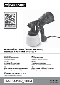 Instrukcja Parkside IAN 344907 Pistolet do malowania