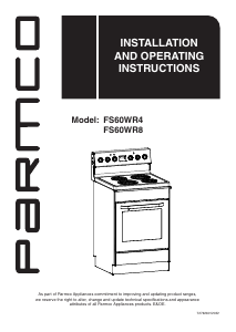 Handleiding Parmco FS60WR8 Fornuis