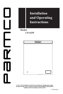 Handleiding Parmco CF142W Vriezer