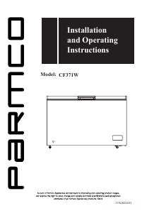 Handleiding Parmco CF371W Vriezer