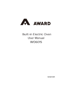 Handleiding Award WO601S Oven