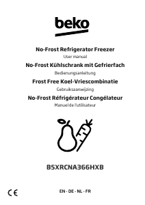 Manual BEKO B5XRCNA366HXB Fridge-Freezer