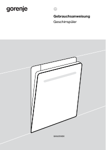 Bedienungsanleitung Gorenje GI642D60X Geschirrspüler