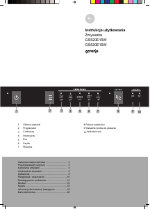 Instrukcja Gorenje GS520E15S Zmywarka