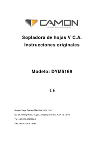 Manual de uso Camon DYM5169 Soplador de hojas