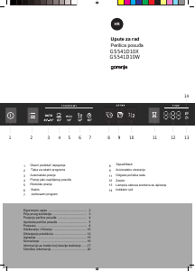 Priručnik Gorenje GS541D10X Perilica posuđa