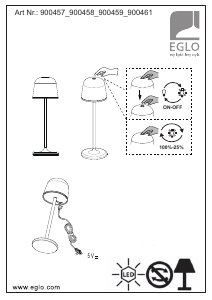 Bedienungsanleitung Eglo 900459 Leuchte