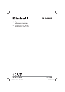 Návod Einhell GE-CL 36 Li E Vysávač lístia