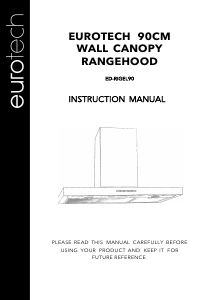 Manual de uso Eurotech ED-RIGEL90 Campana extractora