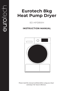 Manual Eurotech ED-HPD8WH Dryer