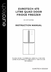 Manual Eurotech ED-RFFD473SS2 Fridge-Freezer
