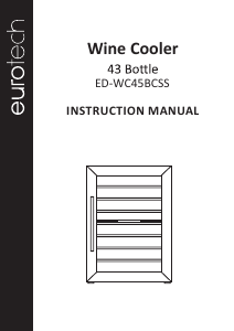 Manual Eurotech ED-WC45BCSS Wine Cabinet