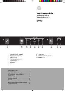 Priručnik Gorenje GV520E15 Perilica posuđa