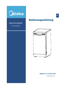 Manual Midea SF 3.45NW PRO Dishwasher