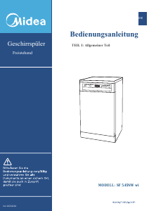 Bedienungsanleitung Midea SF 5.45 NW WI Geschirrspüler