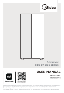 Manuale Midea MDRS791MIC28 Frigorifero-congelatore