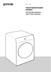 Käyttöohje Gorenje DNES8B Kuivausrumpu