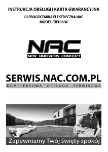 Instrukcja NAC TIE105-W Kultywator
