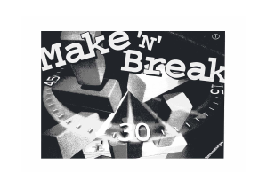 Manuale Ravensburger Make N Break