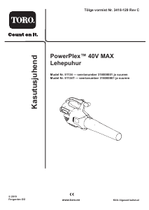 Kasutusjuhend Toro 51134T PowerPlex Lehepuhur