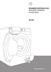 Vadovas Gorenje WNEI74SBS Skalbimo mašina