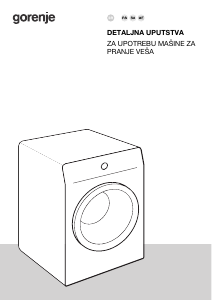Priručnik Gorenje WNPI82BS/UA Stroj za pranje rublja