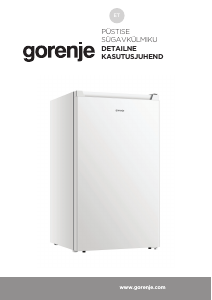 Kasutusjuhend Gorenje F39FPW4 Sügavkülmik