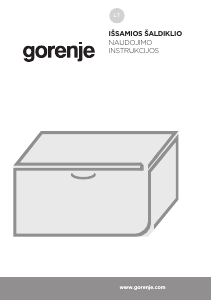 Vadovas Gorenje FH10FPW Šaldiklis