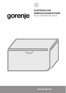 Bedienungsanleitung Gorenje FH30DAW Gefrierschrank