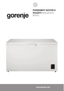 Manuál Gorenje FH50EAW Mraznička