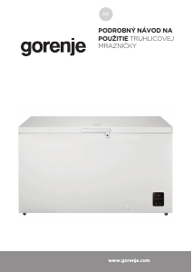 Návod Gorenje FH50EAW Mraznička