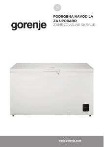 Priročnik Gorenje FH50EAW Zamrzovalnik