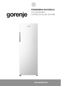 Priročnik Gorenje FN617EEW5 Zamrzovalnik