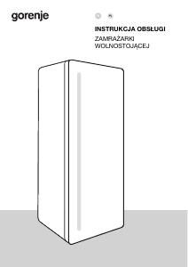 Instrukcja Gorenje FN619EAW6 Zamrażarka