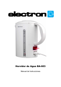 Manual de uso Electron BA-603 Hervidor