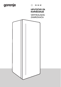 Priručnik Gorenje FN619FES5 Zamrzivač
