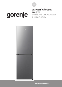 Manuál Gorenje NRK418DCS4 Lednice s mrazákem