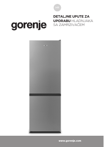 Priručnik Gorenje NRK6182PS4 Frižider – zamrzivač