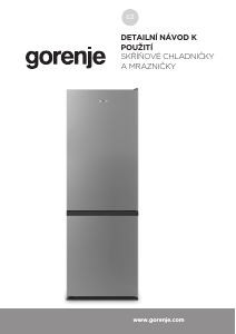 Manuál Gorenje NRK6182PS4 Lednice s mrazákem