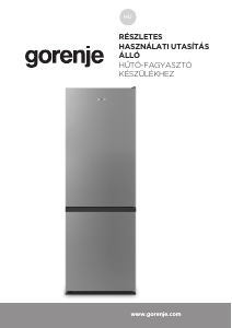 Használati útmutató Gorenje NRK6182PS4 Hűtő és fagyasztó