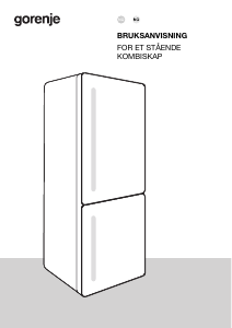 Bruksanvisning Gorenje NRKP61DA2W4 Kjøle-fryseskap