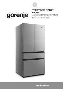 Käyttöohje Gorenje NRM818EUX Jääkaappipakastin
