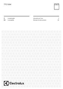 Manuale Electrolux TTC1004 Lavastoviglie