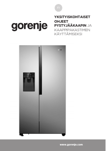 Käyttöohje Gorenje NRS918EVB Jääkaappipakastin